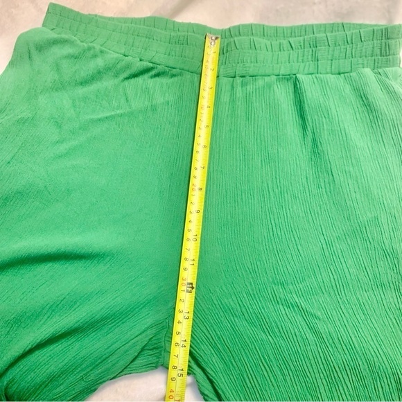 Palazzo Pants XL Emerald Green Curations QVC 100% Viscose Flowy Boho Relaxed Fit - Picture 12 of 13